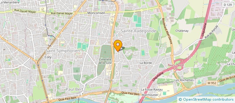 localisation de l'entreprise MONSIEUR CHRISTIAN BERNARD  TOURS