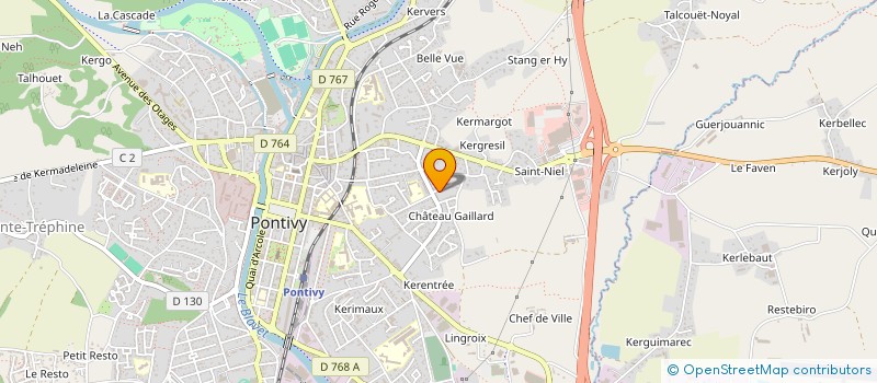 localisation de l'entreprise MONSIEUR CHRISTIAN BERNARD  PONTIVY