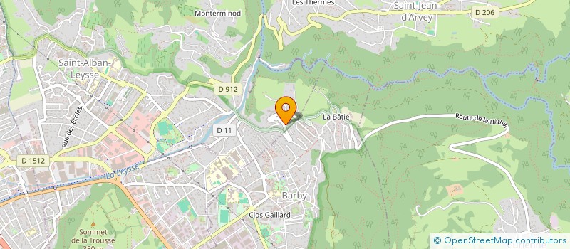 localisation de l'entreprise MONSIEUR CHRISTIAN BERNARD-LEO  SAINT-ALBAN-LEYSSE