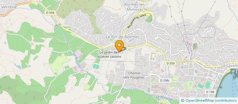 localisation de l'entreprise MONSIEUR CHRISTIAN BERNARDIN à BORMES-LES-MIMOSAS