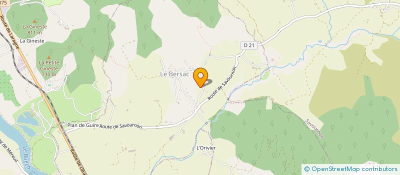 localisation de l'entreprise MONSIEUR CHRISTIAN BERRIOT à LE BERSAC