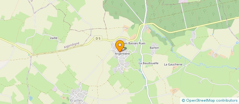 localisation de l'entreprise MONSIEUR CHRISTIAN BERRY à AIGONDIGNE