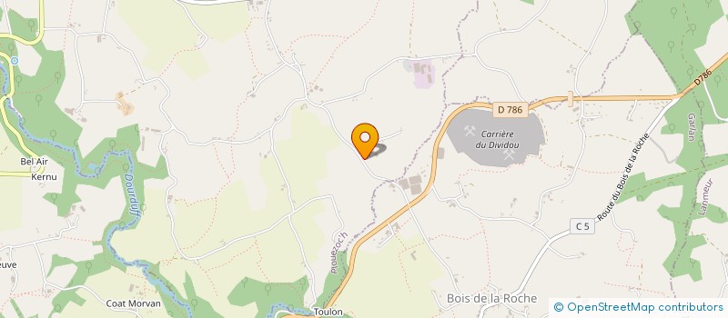 localisation de l'entreprise MONSIEUR CHRISTIAN BERTEVAS  PLOUEZOC'H