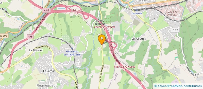 localisation de l'entreprise MONSIEUR CHRISTIAN BERTHET à FLEURIEUX-SUR-L'ARBRESLE