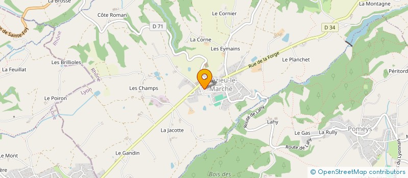 localisation de l'entreprise MONSIEUR CHRISTIAN BERTHET à HAUTE-RIVOIRE