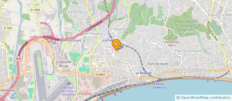 localisation de l'entreprise MONSIEUR CHRISTIAN BERTHOLET à CANNES