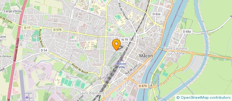 localisation de l'entreprise MONSIEUR CHRISTIAN BERTIN à MACON
