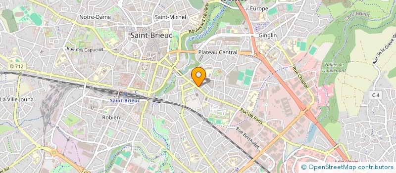 localisation de l'entreprise MONSIEUR CHRISTIAN BESNARD à SAINT-BRIEUC