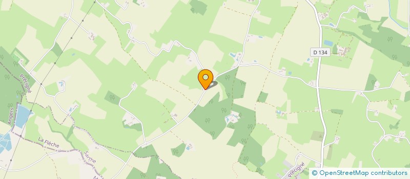 localisation de l'entreprise MONSIEUR CHRISTIAN BESNARD  PRECIGNE