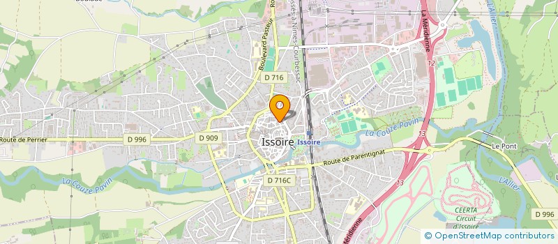 localisation de l'entreprise MONSIEUR CHRISTIAN BESSE  ISSOIRE