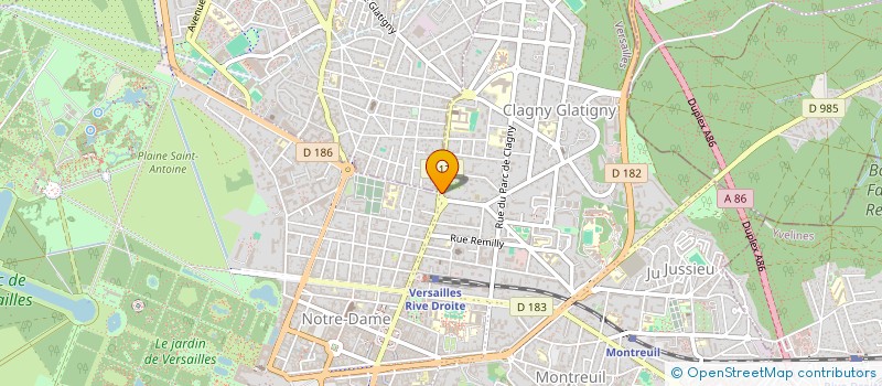 localisation de l'entreprise MONSIEUR CHRISTIAN BESSETTE à VERSAILLES