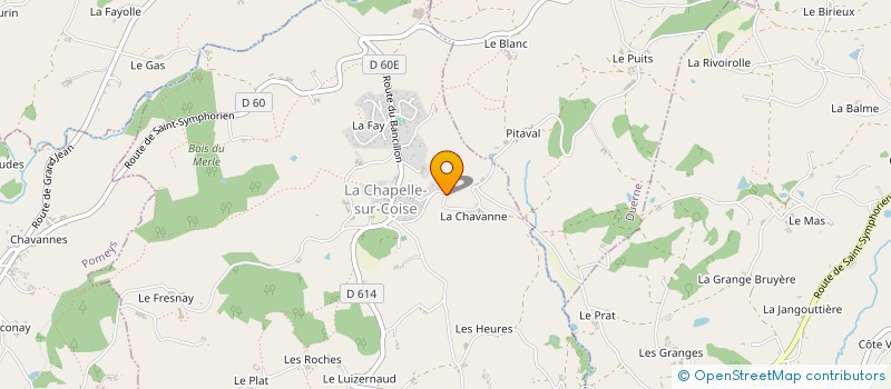 localisation de l'entreprise MONSIEUR CHRISTIAN BESSON à LA CHAPELLE-SUR-COISE