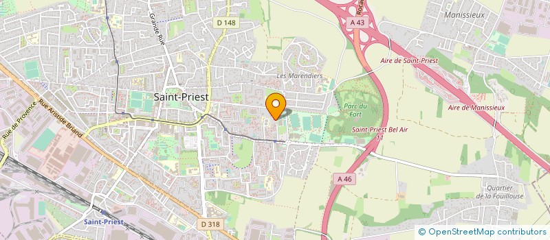 localisation de l'entreprise MONSIEUR CHRISTIAN BEYNEL  SAINT-PRIEST