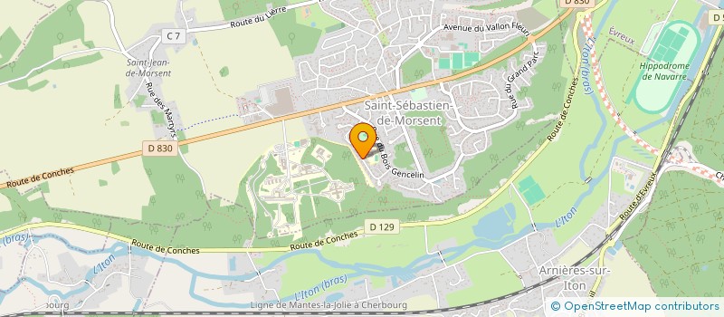 localisation de l'entreprise MONSIEUR CHRISTIAN BIANCHI  SAINT-SEBASTIEN-DE-MORSENT