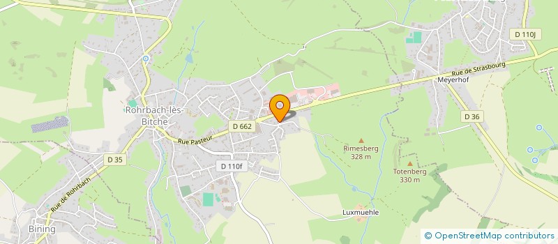 localisation de l'entreprise MONSIEUR CHRISTIAN BICHLER  ROHRBACH-LES-BITCHE