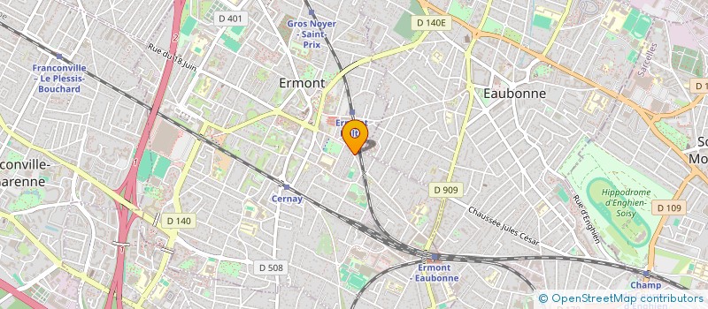 localisation de l'entreprise MONSIEUR CHRISTIAN BIDAULT  ERMONT