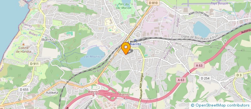 localisation de l'entreprise MONSIEUR CHRISTIAN BIDAUT à BIARRITZ