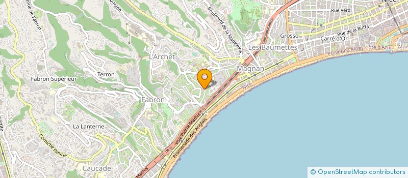 localisation de l'entreprise MONSIEUR CHRISTIAN BIENVENU à NICE