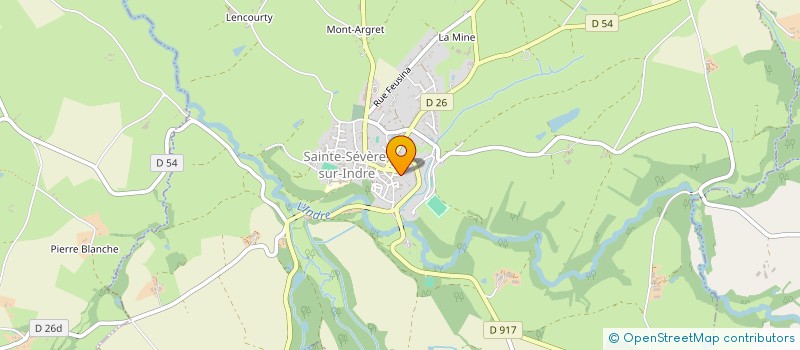 localisation de l'entreprise MONSIEUR CHRISTIAN BIGAUT à SAINTE-SEVERE-SUR-INDRE