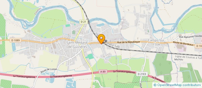 localisation de l'entreprise MONSIEUR CHRISTIAN BIRON  SAINT-MEDARD-DE-GUIZIERES