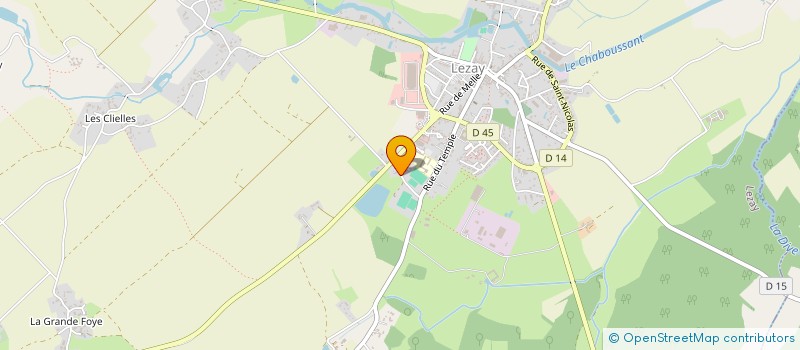 localisation de l'entreprise MONSIEUR CHRISTIAN BIROT  LEZAY