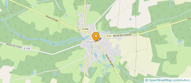 localisation de l'entreprise MONSIEUR CHRISTIAN BLAIN  CERDON