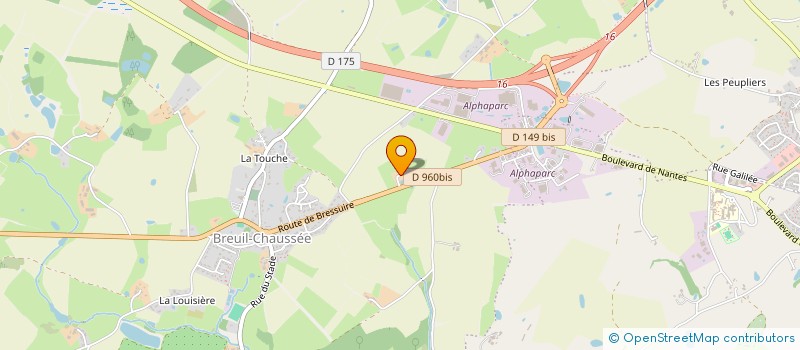 localisation de l'entreprise MONSIEUR CHRISTIAN BLAIS à BRESSUIRE