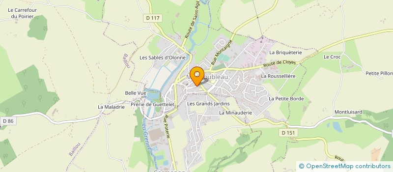 localisation de l'entreprise MONSIEUR CHRISTIAN BLAIS à MONDOUBLEAU
