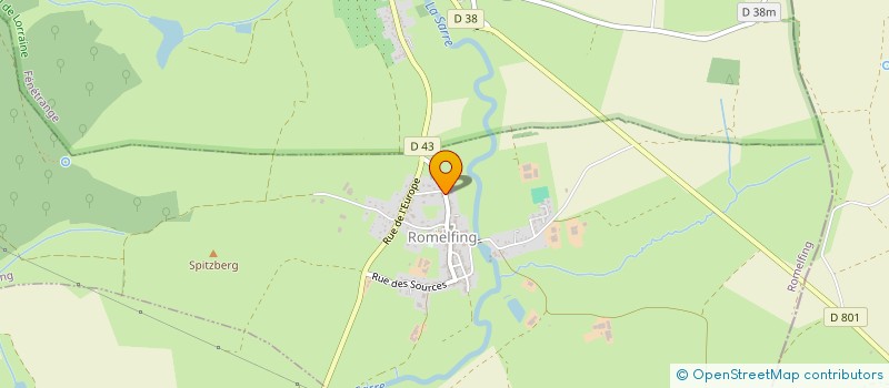 localisation de l'entreprise MONSIEUR CHRISTIAN BLAISING  ROMELFING