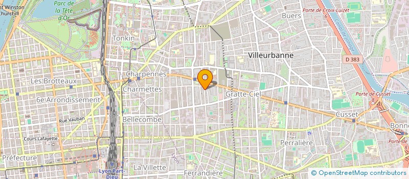localisation de l'entreprise MONSIEUR CHRISTIAN BLANC à VILLEURBANNE