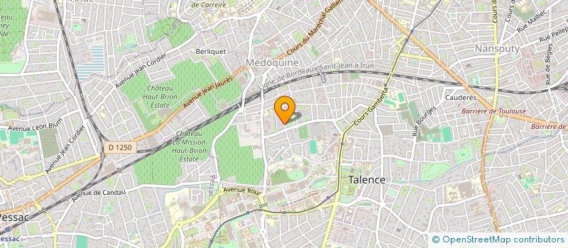 localisation de l'entreprise MONSIEUR CHRISTIAN BLANC  TALENCE