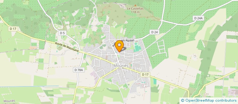 localisation de l'entreprise MONSIEUR CHRISTIAN BLANC  MOURIES