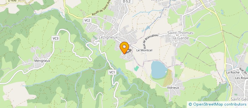 localisation de l'entreprise MONSIEUR CHRISTIAN BLANC  LEZIGNEUX