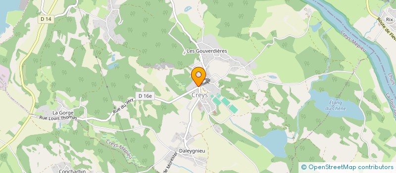 localisation de l'entreprise MONSIEUR CHRISTIAN BLANC  CREYS-MEPIEU