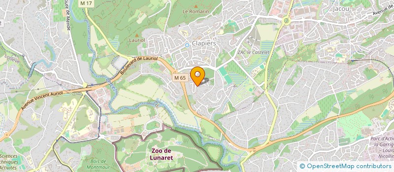 localisation de l'entreprise MONSIEUR CHRISTIAN BLANC  CLAPIERS