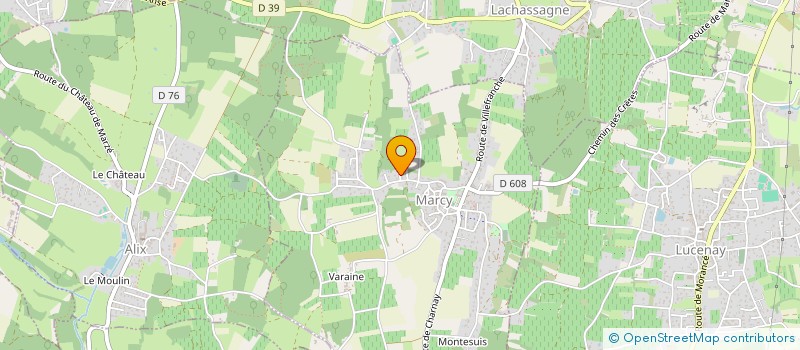 localisation de l'entreprise MONSIEUR CHRISTIAN BLANCHARD à MARCY