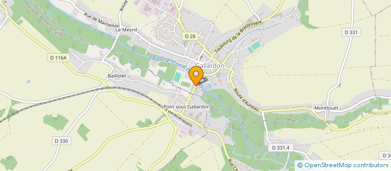 localisation de l'entreprise MONSIEUR CHRISTIAN BLANCHET à GALLARDON