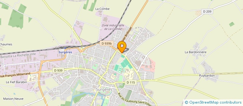 localisation de l'entreprise MONSIEUR CHRISTIAN BLANCO  SURGERES