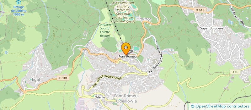 localisation de l'entreprise MONSIEUR CHRISTIAN BLASER à FONT-ROMEU-ODEILLO-VIA