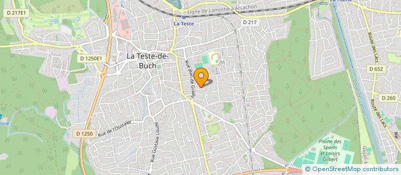 localisation de l'entreprise MONSIEUR CHRISTIAN BLIN à LA TESTE-DE-BUCH