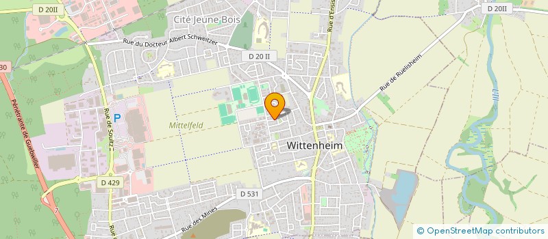 localisation de l'entreprise MONSIEUR CHRISTIAN BLION  WITTENHEIM