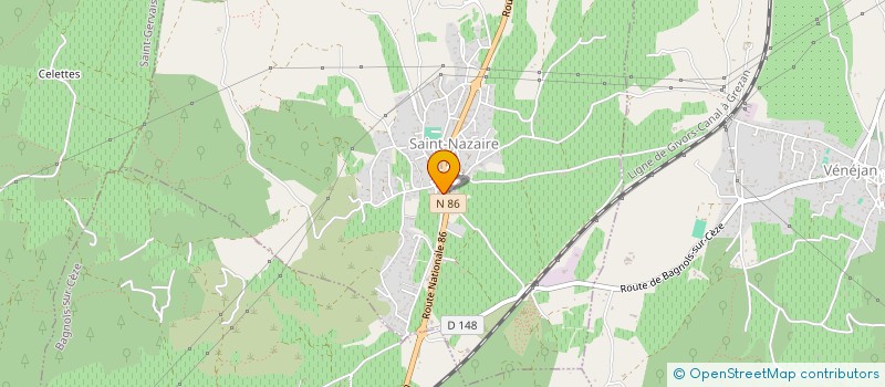 localisation de l'entreprise MONSIEUR CHRISTIAN BLITTE  BAGNOLS SUR CEZE