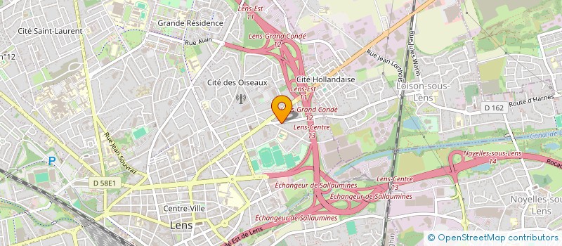 localisation de l'entreprise MONSIEUR CHRISTIAN BLONDEL  LENS