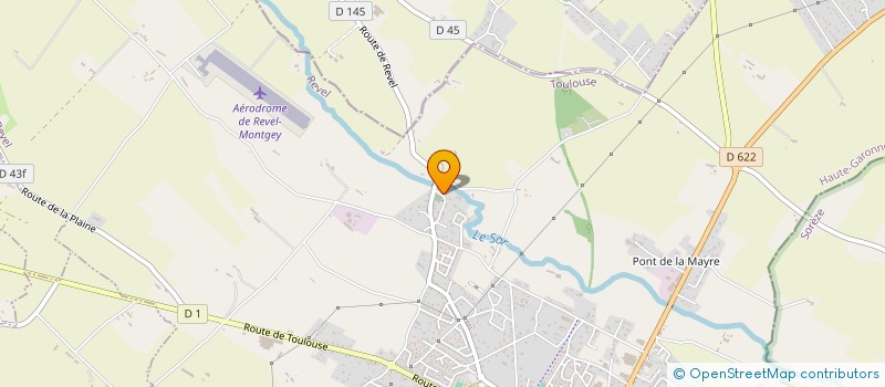 localisation de l'entreprise MONSIEUR CHRISTIAN BOBILLON  REVEL