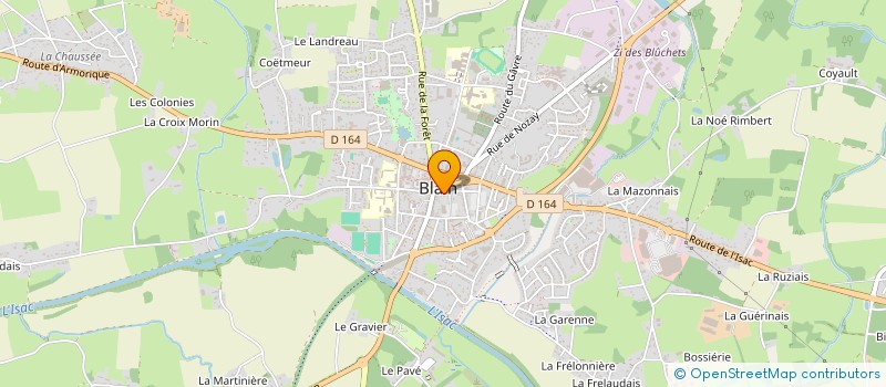 localisation de l'entreprise MONSIEUR CHRISTIAN BOBINET  BLAIN