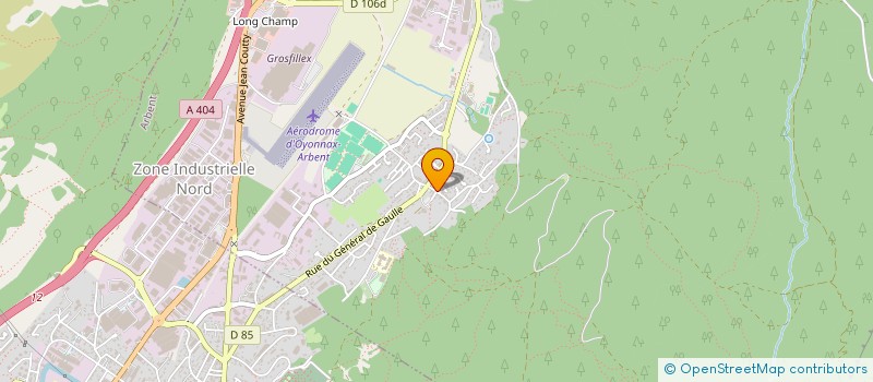 localisation de l'entreprise MONSIEUR CHRISTIAN BODEVIN à OYONNAX