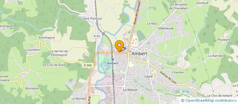 localisation de l'entreprise MONSIEUR CHRISTIAN BOEUF à AMBERT