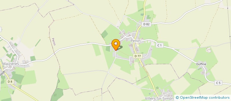 localisation de l'entreprise MONSIEUR CHRISTIAN BOILLY  VILLERS-SIR-SIMON