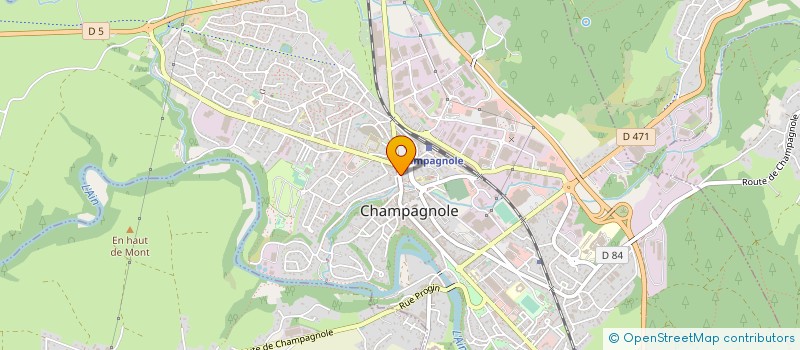 localisation de l'entreprise MONSIEUR CHRISTIAN BOIS  CHAMPAGNOLE