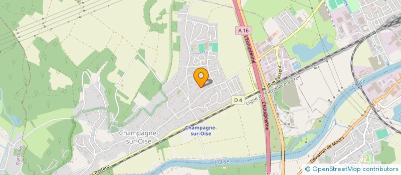 localisation de l'entreprise MONSIEUR CHRISTIAN BOLA BIBALI  CHAMPAGNE-SUR-OISE